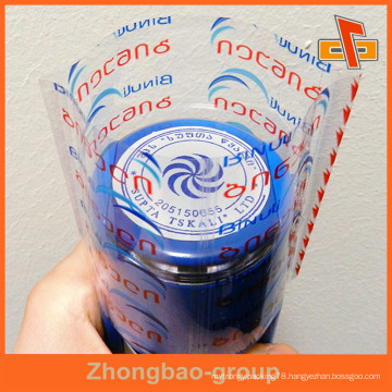 Industrial Shrink Wrap Great Shrinkage PET Bottle Plastic Labels